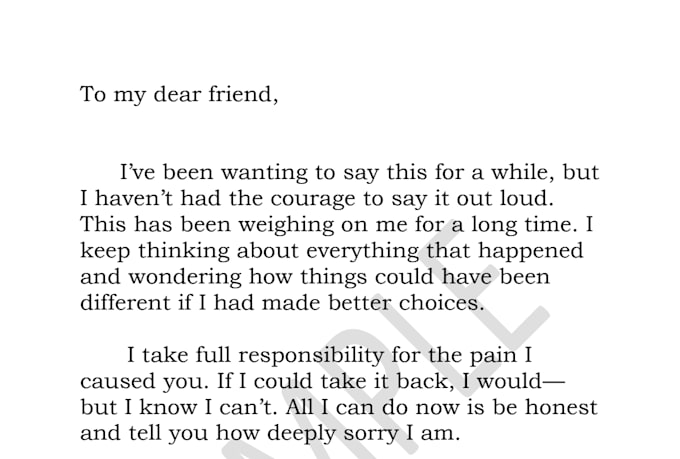 write letters for people who find it difficult to express themselves